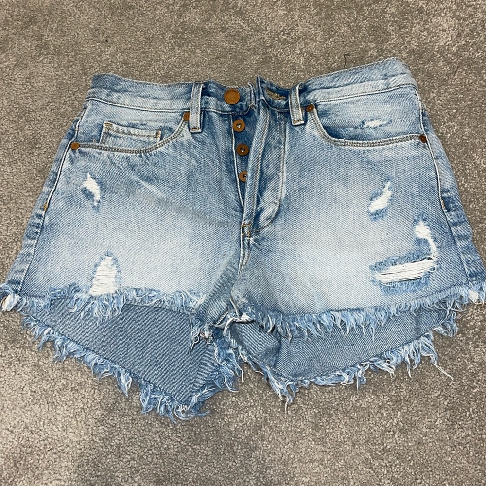 Black NYC Jean Shorts